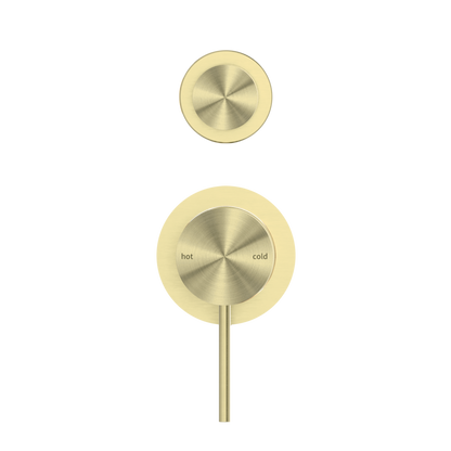 Nero Mecca Shower Mixer With Detached Diverter Button  Brushed