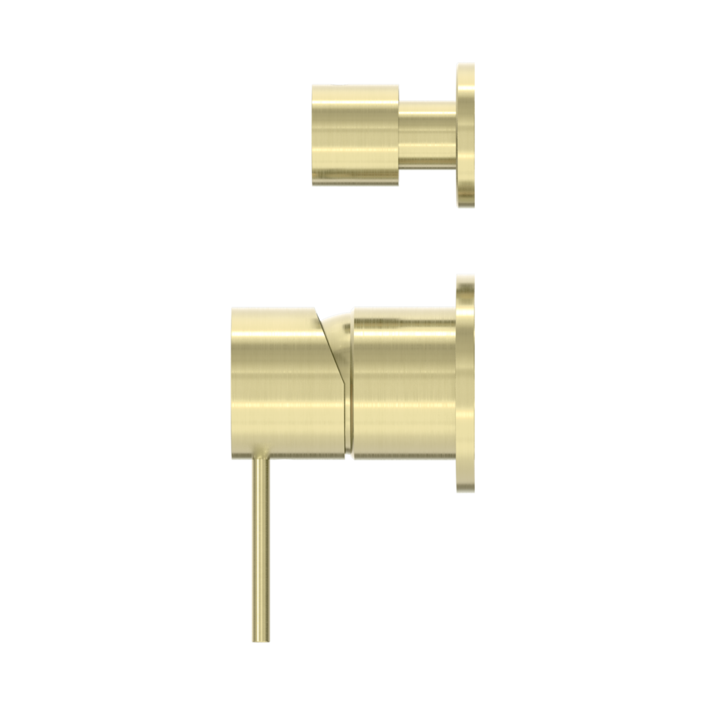 Nero Mecca Shower Mixer With Detached Diverter Button  Brushed