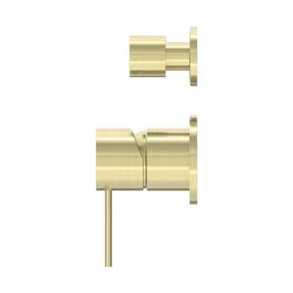 Nero Mecca Shower Mixer With Detached Diverter Button  Brushed