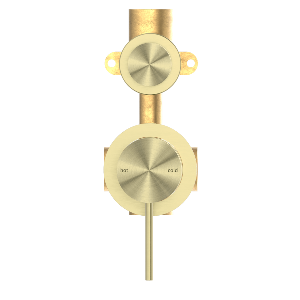 Nero Mecca Shower / Bath Wall Mixer with Diverter on Seperate Backplate