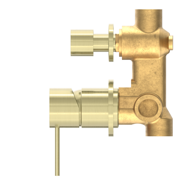 Nero Mecca Shower / Bath Wall Mixer with Diverter on Seperate Backplate