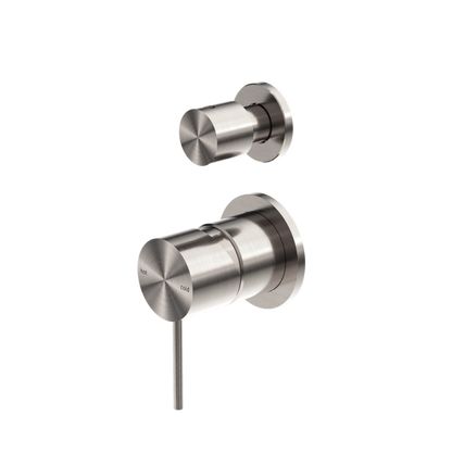 Nero Mecca Shower / Bath Wall Mixer with Diverter on Seperate Backplate