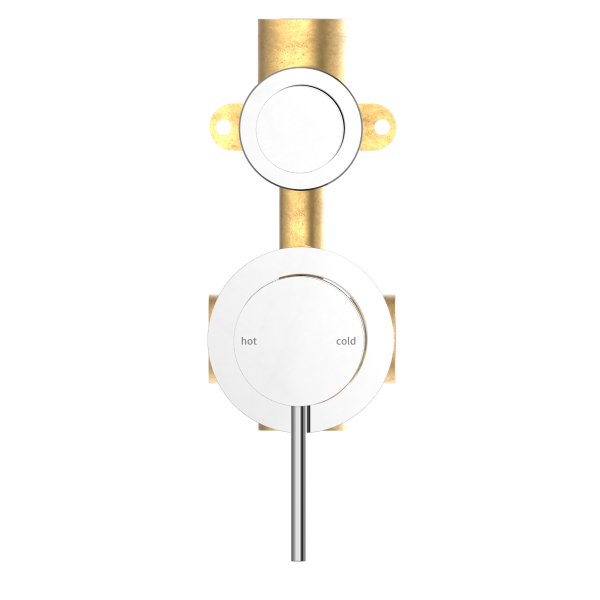 Nero Mecca Shower / Bath Wall Mixer with Diverter on Seperate Backplate