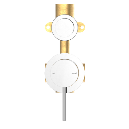 Nero Mecca Shower / Bath Wall Mixer with Diverter on Seperate Backplate