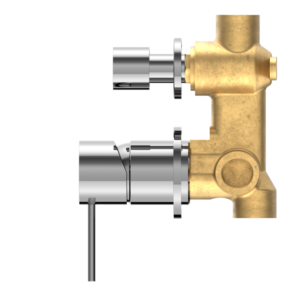Nero Mecca Shower / Bath Wall Mixer with Diverter on Seperate Backplate