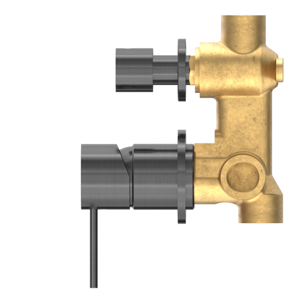 Nero Mecca Shower / Bath Wall Mixer with Diverter on Seperate Backplate