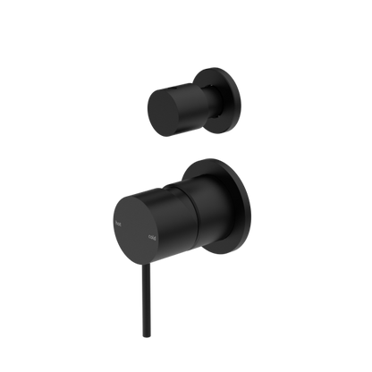 Nero Mecca Shower / Bath Wall Mixer with Diverter on Separate Backplate