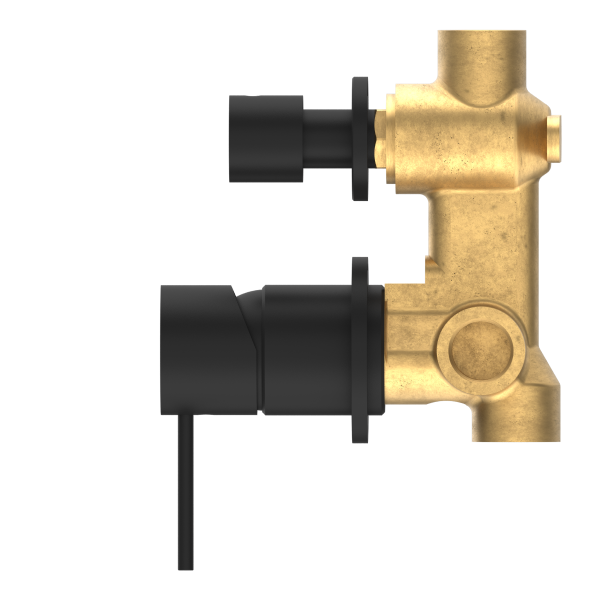 Nero Mecca Shower / Bath Wall Mixer with Diverter on Separate Backplate
