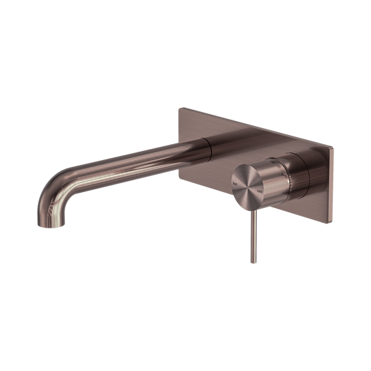 Mecca Wall Basin/Bath Mixer 120mm Brushed Bronze