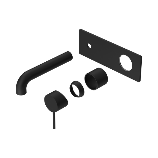 Mecca Wall Basin/Bath Mixer 120mm Trim Kits Only Matte Black