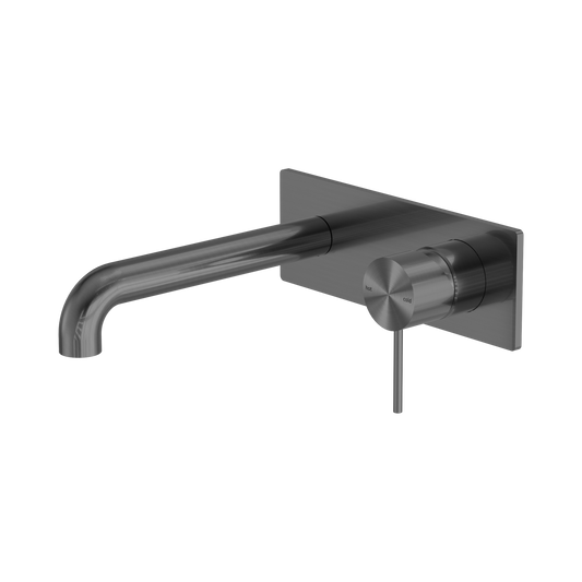 Mecca Wall Basin/Bath Mixer 230mm Gun Metal