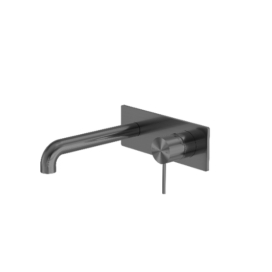 Nero Mecca NR221910A230GM Gun Metal Grey Wall Basin Mixer 230mm Spout