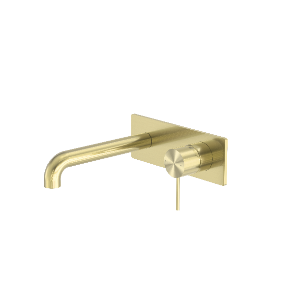 Nero Mecca Wall Basin/Bath Mixer 260mm Brushed  NR221910A260BG