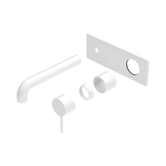 Mecca Wall Basin/Bath Mixer 260mm Trim Kits Only Matte White