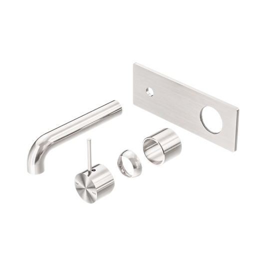 Mecca Wall Basin/Bath Mixer Handle Up 120mm Trim Kits Only Brushed Nickel