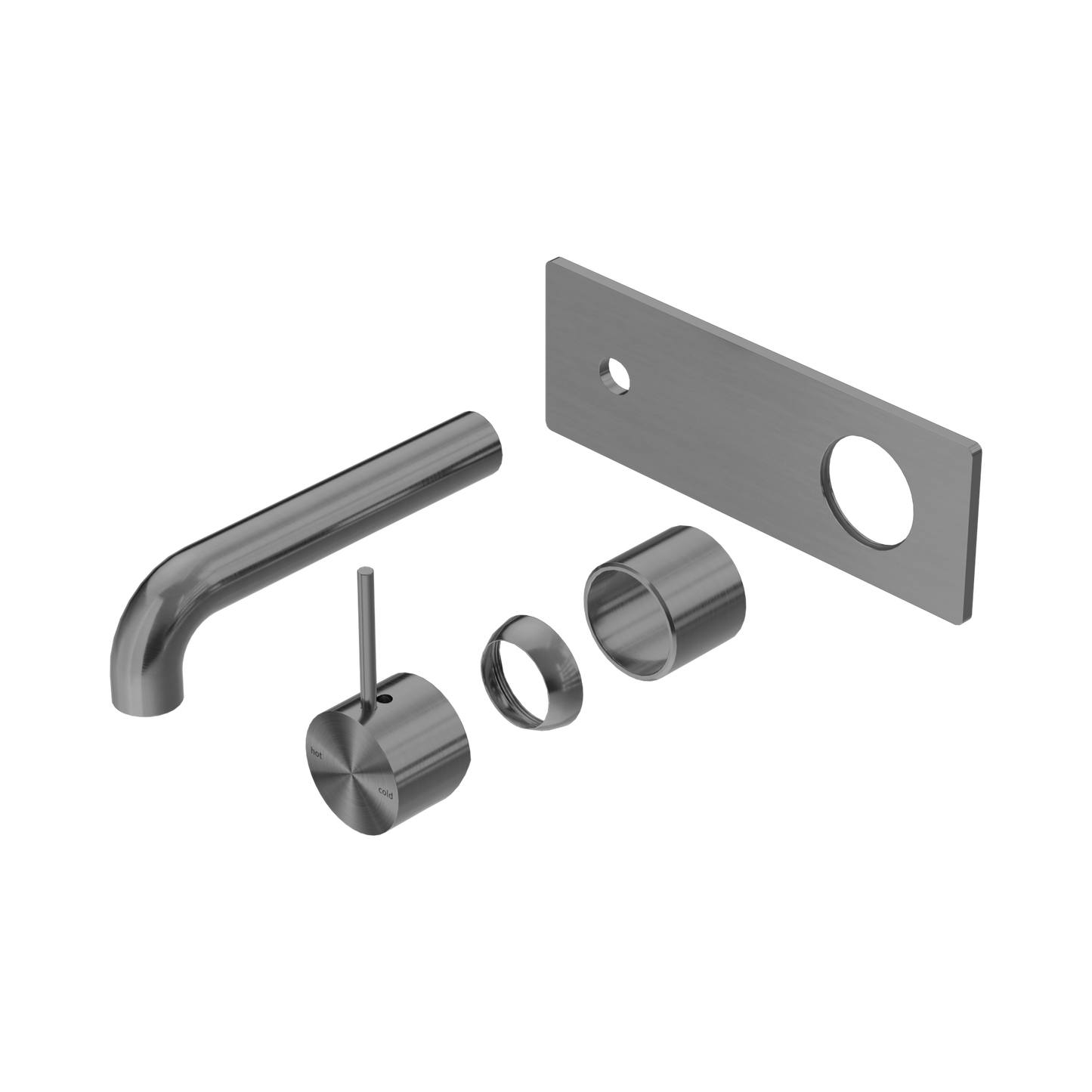 Mecca Wall Basin/Bath Mixer Handle Up 120mm Trim Kits Only Gun Metal