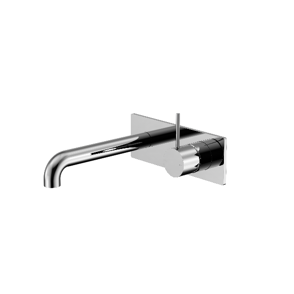 Nero Mecca NR221910B160CH  Wall Basin Mixer Handle Up 160mm Spout