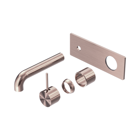 Mecca Wall Basin/Bath Mixer Handle Up 160mm Trim Kits Only Brushed Bronze