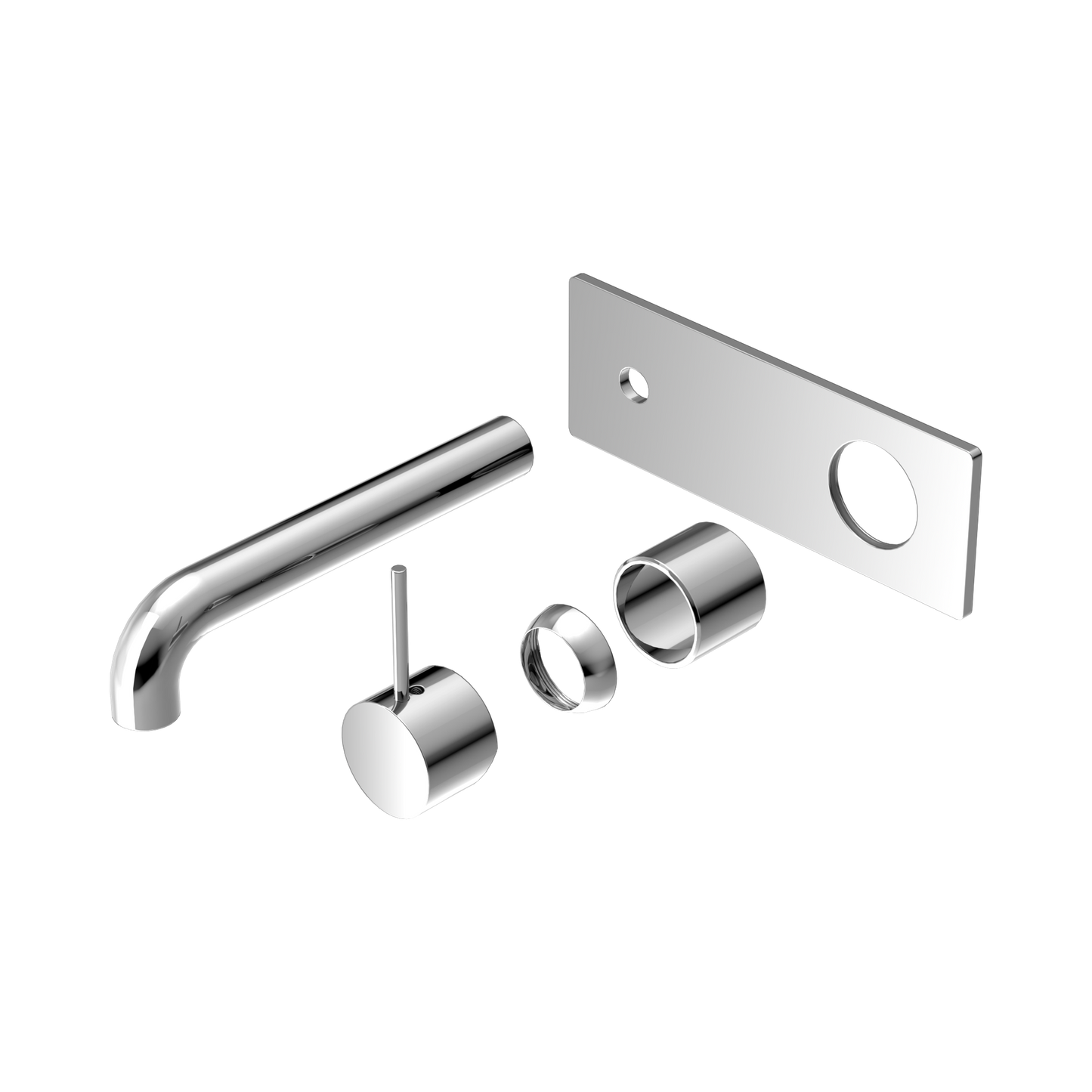 Mecca Wall Basin/Bath Mixer Handle Up 185mm Trim Kits Only Chrome
