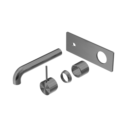 Mecca Wall Basin/Bath Mixer Handle Up 260mm Trim Kits Only Gun Metal