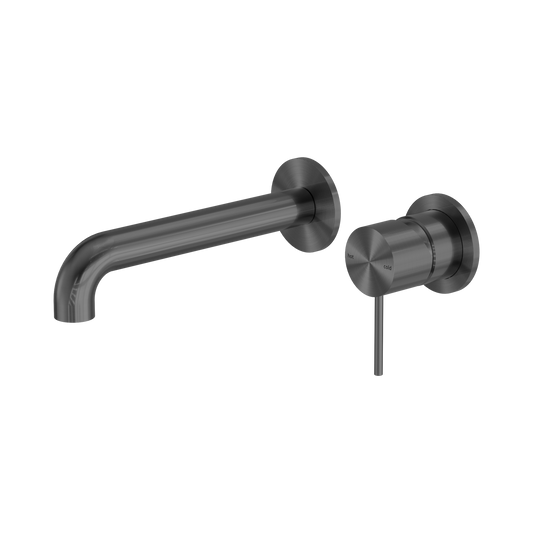 Mecca Wall Basin/Bath Mixer Separate Back Plate 120mm Gun Metal