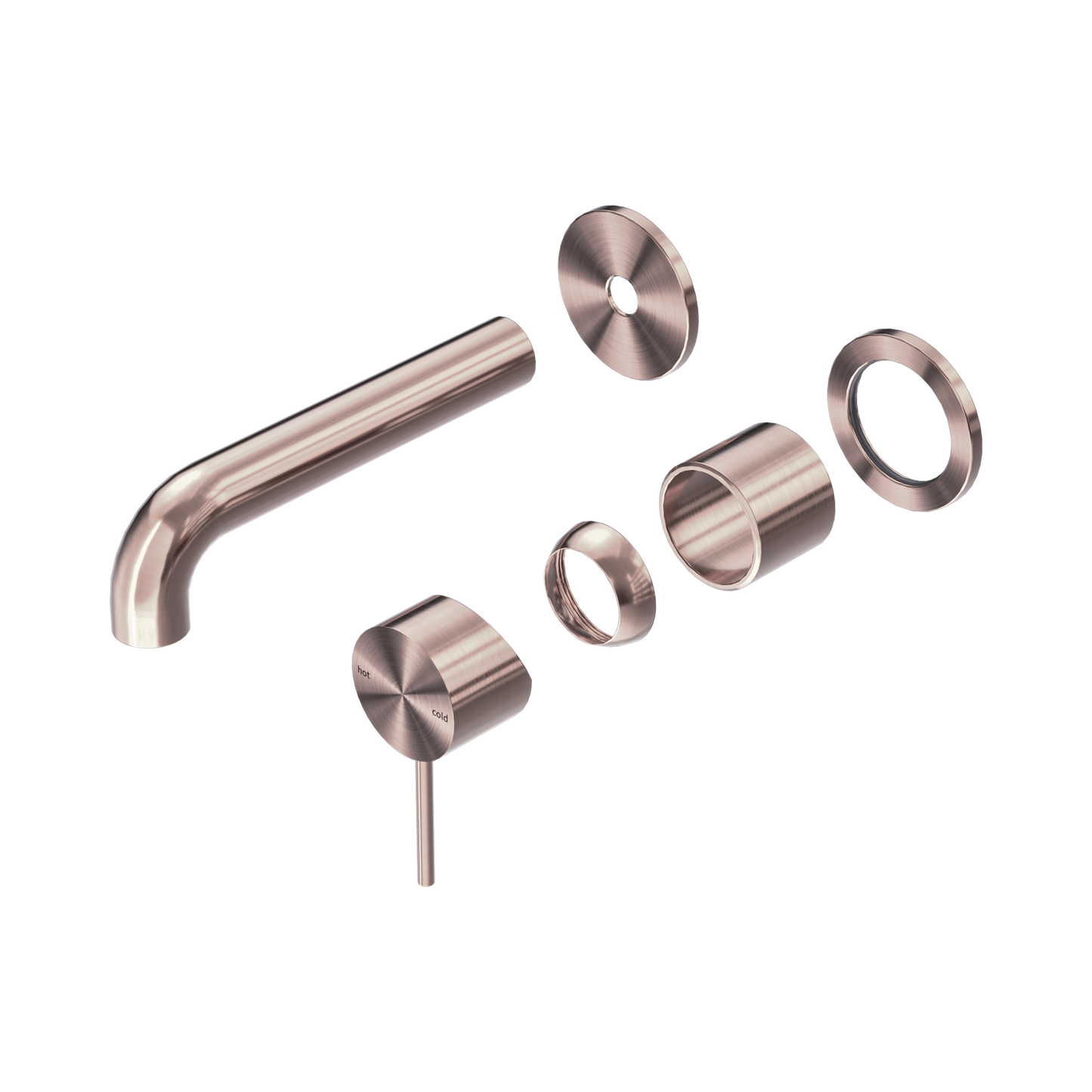 Mecca Wall Basin/Bath Mixer Separate Back Plate 160mm Trim Kits Only Brushed Bronze