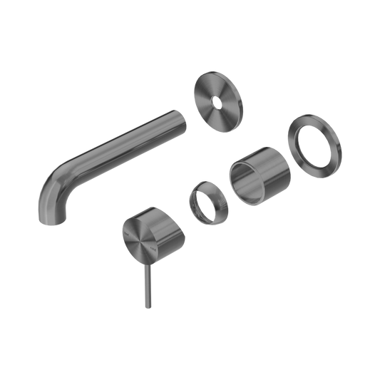 Mecca Wall Basin/Bath Mixer Separate Back Plate 160mm Trim Kits Only Gun Metal