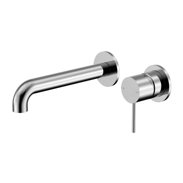 Nero Mecca NR221910C160CH  Wall Basin Mixer Separate Back Plate 160mm Spout