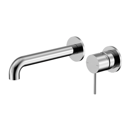 Nero Mecca NR221910C160CH  Wall Basin Mixer Separate Back Plate 160mm Spout