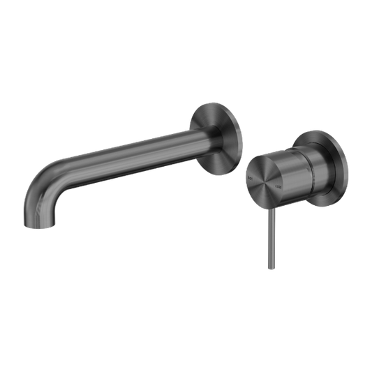 Nero Mecca Wall Basin/Bath Mixer Separate Back Plate 120mm Gun Metal NR221910C120GM