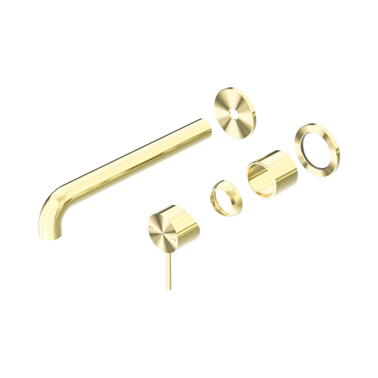 Mecca Wall Basin/Bath Mixer Separate Back Plate 230mm Trim Kits Only Brushed Gold