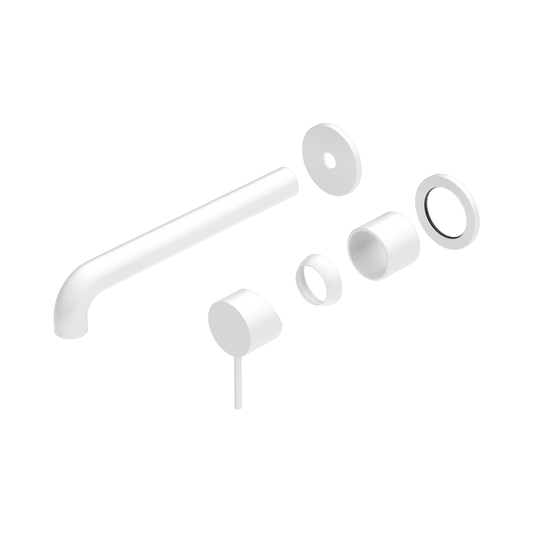 Mecca Wall Basin/Bath Mixer Separate Back Plate 230mm Trim Kits Only Matte White