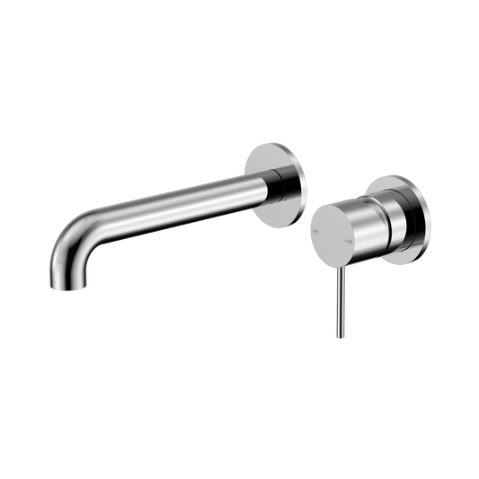 Mecca Wall Basin/Bath Mixer Separate Back Plate 260mm Chrome