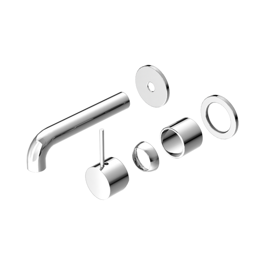 Mecca Wall Basin/Bath Mixer Separate Back Plate Handle Up 120mm Trim Kits Only Chrome