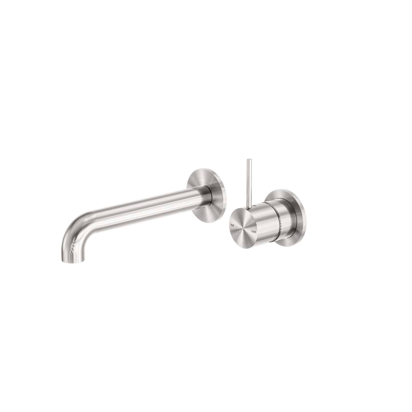 Mecca Wall Basin/Bath Mixer Separate Back Plate Handle Up 260MM