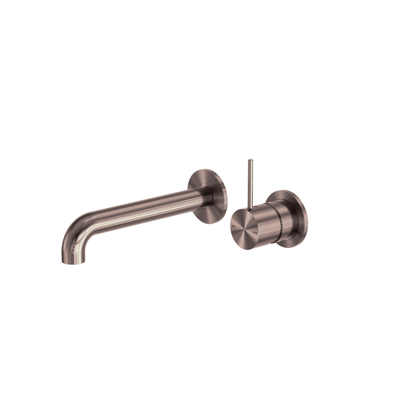 Mecca Wall Basin/Bath Mixer Separate Back Plate Handle Up 260MM