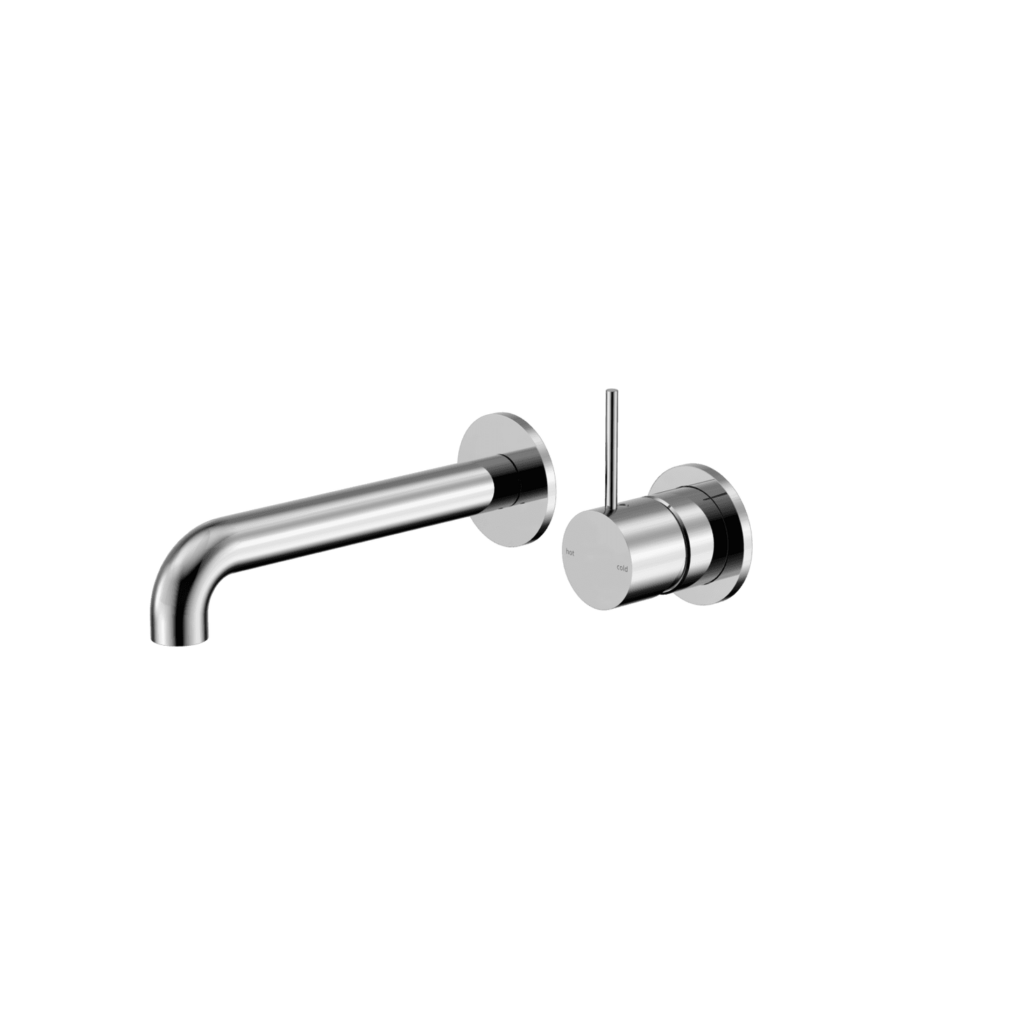 Mecca Wall Basin/Bath Mixer Separate Back Plate Handle Up 260MM