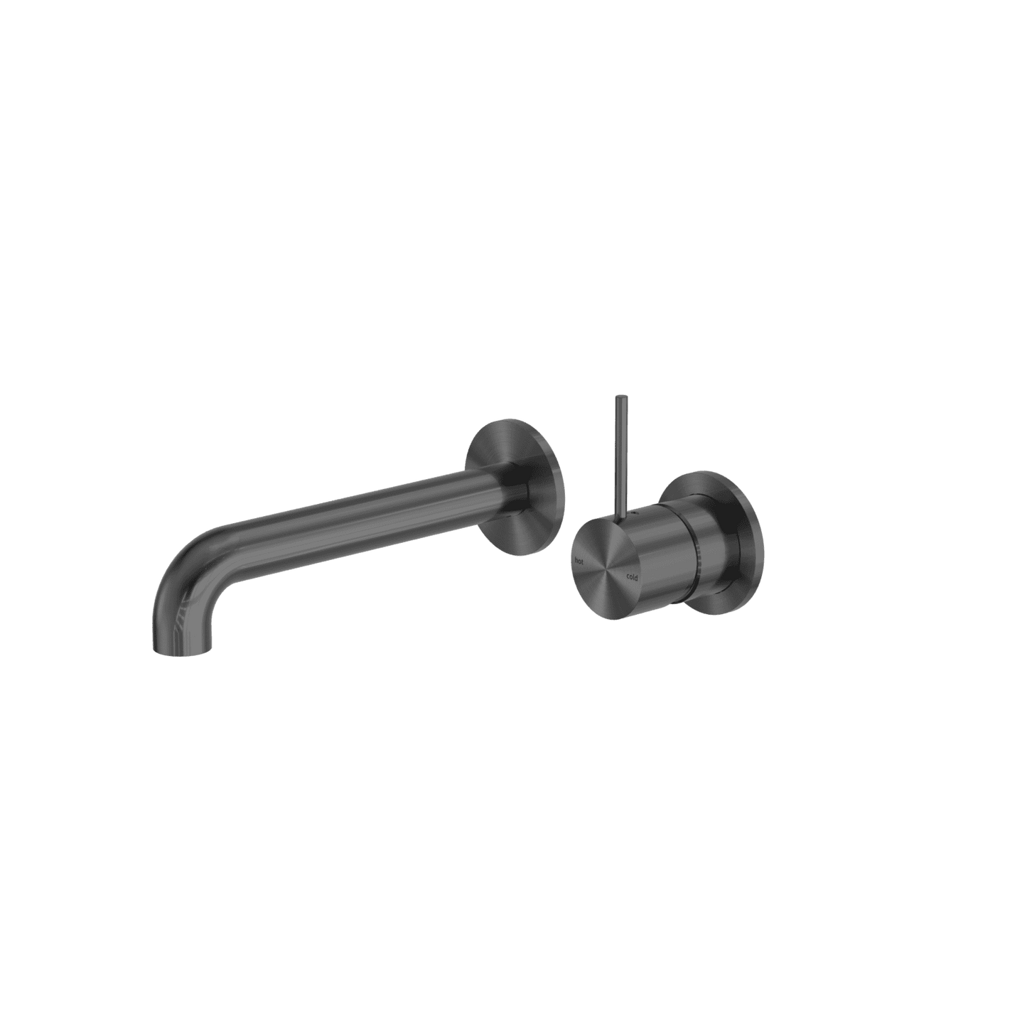 Mecca Wall Basin/Bath Mixer Separate Back Plate Handle Up 260MM