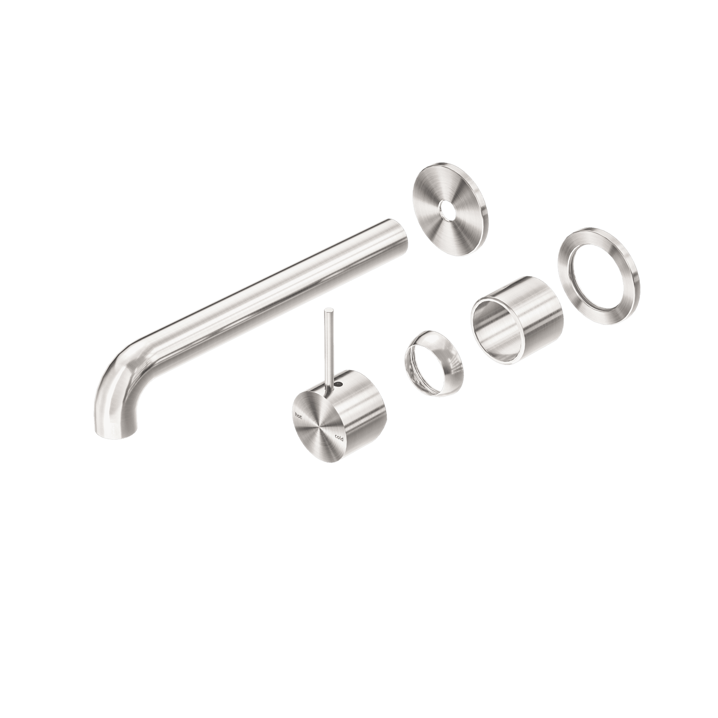 Mecca Wall Basin/Bath Mixer Separate Back Plate Handle Up 260MM Trim Kits Only