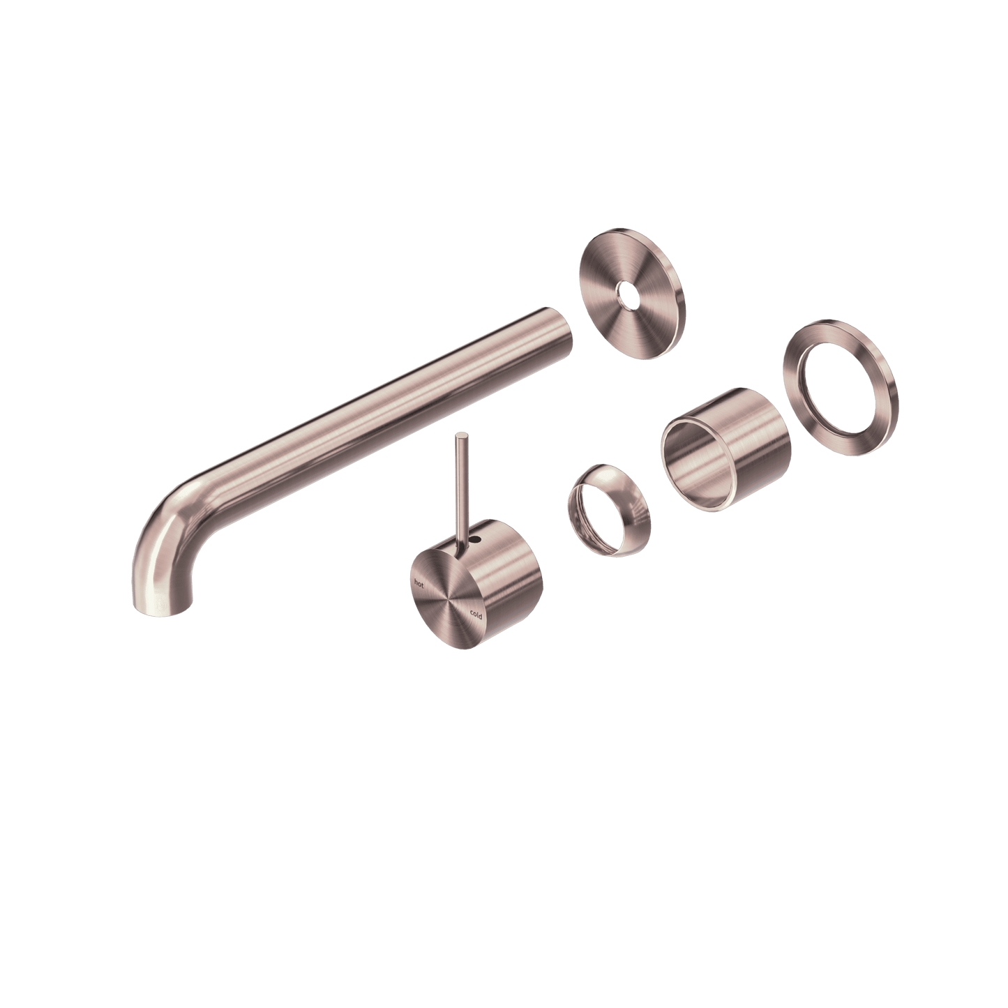 Mecca Wall Basin/Bath Mixer Separate Back Plate Handle Up 260MM Trim Kits Only