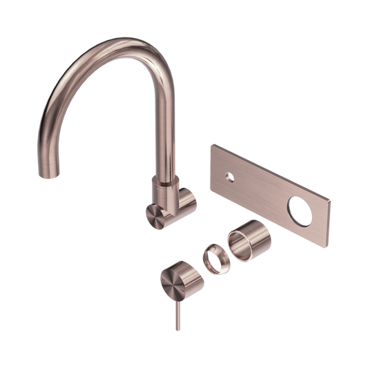 Mecca Wall Basin/Bath Mixer Swivel Spout Trim Kits Only Brushed Bronze