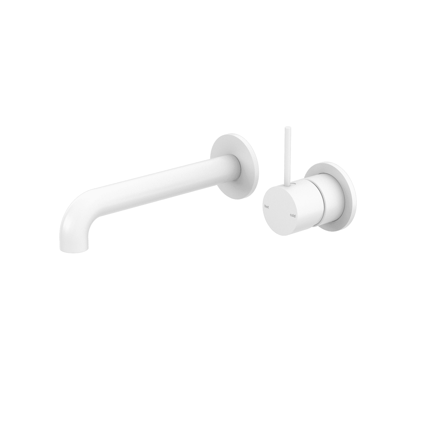 Mecca Wall Basin/Bath Mixer Separate Back Plate Handle Up 260MM