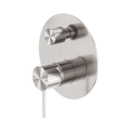 Mecca Shower Mixer With Diverter Brushed Nickel