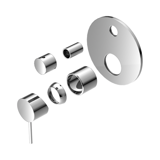 Mecca Shower Mixer With Diverter Trim Kits Only Chrome