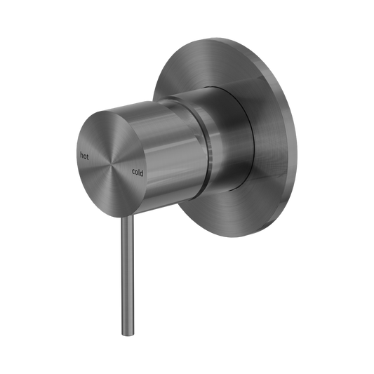 Mecca Shower Mixer 80mm Plate Gun Metal