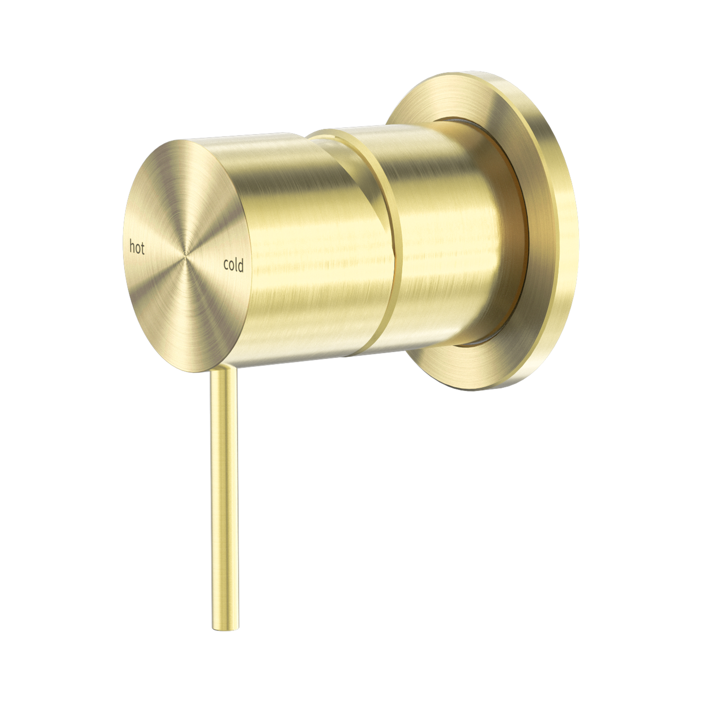 Mecca Shower Mixer 60mm Plate Brushed Gold