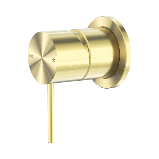 Mecca Shower Mixer 60mm Plate Brushed Gold