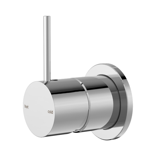 Mecca Shower Mixer 60mm Handle Up Plate Chrome