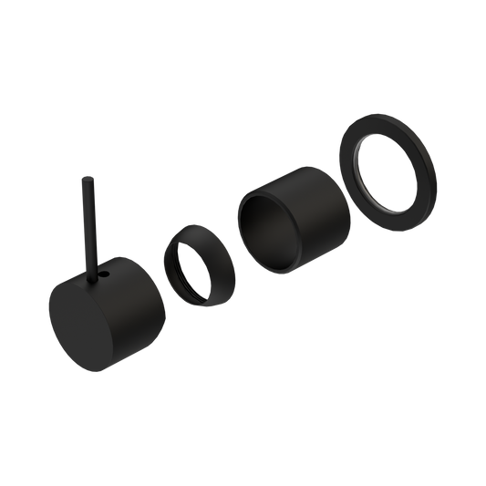 Mecca Shower Mixer 60mm Handle Up Plate Trim Kits Only Matte Black