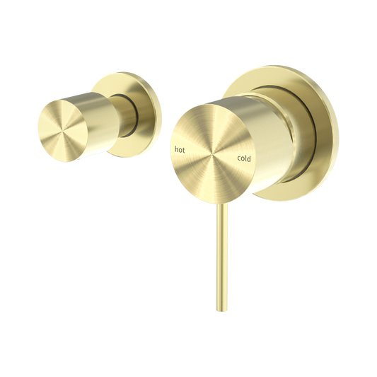 Mecca Shower Mixer With Horizontal 2 Way Diverter Brushed Gold